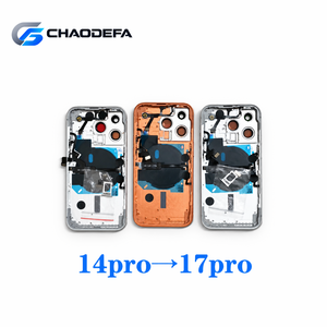 Kit de conversion DIY pour iPhone 14 Pro en style 17 Pro – Coque arrière et châssis de modification - Product Image 1