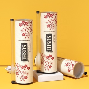 Tubo <span class=keywords><strong>di</strong></span> <span class=keywords><strong>Carta</strong></span> Personalizzato per Sushi con Bacchette, Confezione Cilindrica in <span class=keywords><strong>Carta</strong></span> per Imballaggio Alimentare - Product Image 6