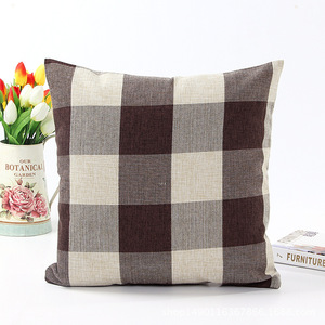 Sarung Bantal Motif Kotak-kotak Klasik, Sarung Bantal untuk Ruang Tamu, Kamar Tidur, Sofa Rumah, Dekorasi Sofa, Sarung Bantal Estetis - Product Image 4