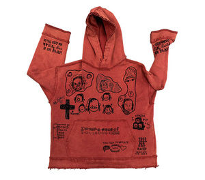 <span class=keywords><strong>Felpa</strong></span> <span class=keywords><strong>con</strong></span> <span class=keywords><strong>Cappuccio</strong></span> Invernale da Uomo XL Stile Retrò Lavato, Vestibilità Ampia, 100% Cotone, Hip-Hop, <span class=keywords><strong>con</strong></span> Ricamo a Lettere sul <span class=keywords><strong>Cappuccio</strong></span> - Product Image 2