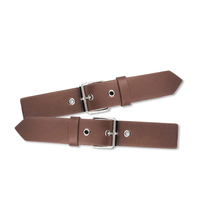 Bouton en cuir réglable en métal Manteau en laine Pull Bouton en fourrure Sac en cuir avec boutons de ceinture coupe-vent