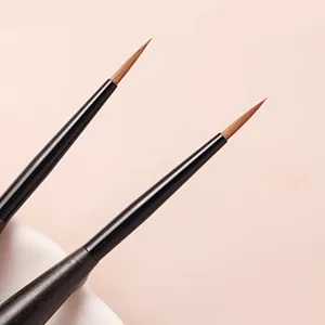 1/2Pc Sandalwood Handle Kolinsky Hair Nail Acrylic <b>Brush</b> UV Gel Carving Pen <b>Brush</b> Liquid Powder DIY Nail Drawing Nail Art Bruses - Product Image 4