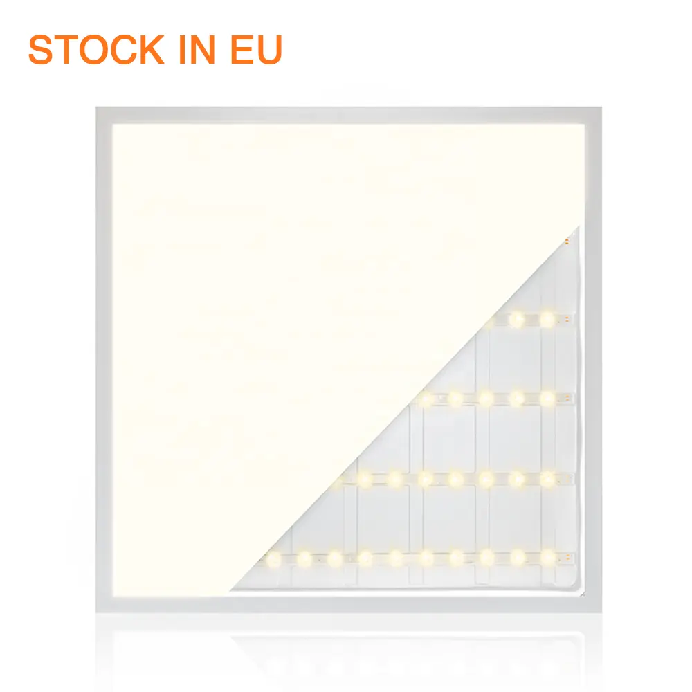 Stock In Germany Gs Tuv Fast Delivery Ugr19 Flicker Free Commercial Led Backlit Panel Square 600x600 60x60 Smart Led Panel Light