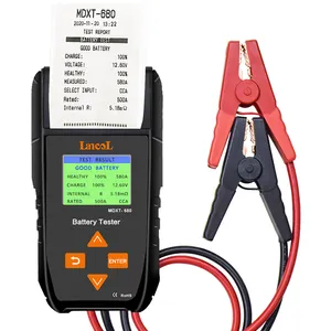 Lancol 12V digital battery tester analyzer with printer battery tester car MDXT-680