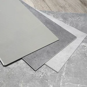 4mm PVC Shower Vinyl Flooring Wall Covering Black Floor Tile Click Plank Marble Spc /