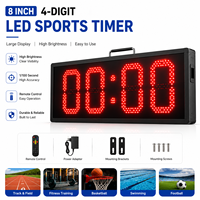 Compteur numérique LED 4 chiffres de qualité industrielle 8 pouces 0-9999, affichage numérique, étanche, pour utilisation en stade