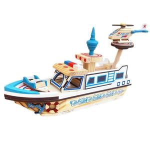 En bois moderne ferme garde côtière modèle de navire Simulation destructeur mer bateau de croisière jouet méditerranéen voile artisanat ornement - Product Image 5