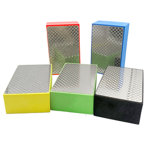 Bloc de polissage à main en diamant galvanisé, prix d'usine, éponge de ponçage, bloc de polissage en béton, meulage <span class=keywords><strong>pour</strong></span> <span class=keywords><strong>pierre</strong></span> de verre - Product Image 5
