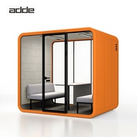 Cabine insonorisée pour 4 personnes, espace de réunion moderne, cabine préfabriquée insonorisée pour la confidentialité