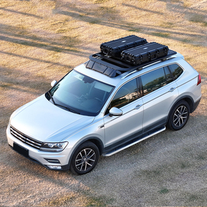 Panier <span class=keywords><strong>de</strong></span> <span class=keywords><strong>toit</strong></span> en alliage d'aluminium pour voiture, échelle latérale et boîte latérale pour <span class=keywords><strong>T</strong></span>-<span class=keywords><strong>ROC</strong></span> 2018-2023 2024+ - Product Image 3
