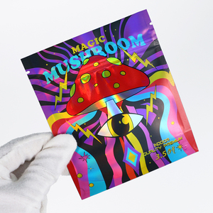 Bolsas y caja de forma 3,5 troqueladas para alimentos a prueba de olores con forma especial con forma de ventana, bolsa impresa, bolsas de Mylar personalizadas - Product Image 6