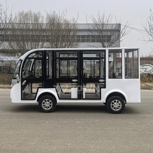 Voiture électrique de tourisme, carrosserie ouverte ou fermée en option, sièges confortables, pour parcs d'attractions, zoos, sites touristiques et voyages. - Product Image 5