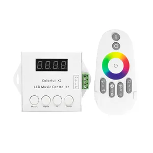 Controller LED Musicale X2 Colorato con Telecomando Touch RF, Max 1000 Pixel DC5V-24V per Strisce LED WS2812B WS2811/WS2813/USC1903 - Product Image 2