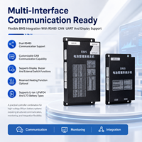 Batería Externa de Alto Voltaje con Pantalla LCD de 4.3 Pulgadas, 48S EC-HV-MC1+EC-HV-SC2+PCBA BMS en Cascada, CAN RS485 para Almacenamiento de Energía Comercial