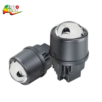 Projecteur LED tricolore de 2,0 pouces, lumière LED universelle 12V, kit de lentilles de projecteur LED, phare LED 3000K/4300K/6000K 65W