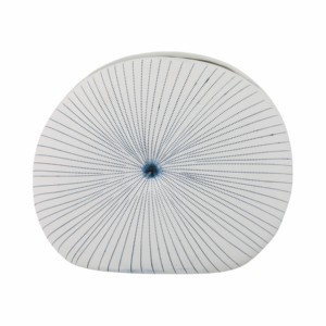 Vaso in Ceramica con Motivo a Pois, Vaso Decorativo per Fiori per Soggiorno, Camera da Letto, Arredamento Casa - Product Image 1