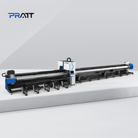 Machine de découpe laser à fibre CNC pour profilés métalliques avec rotation, commande Cypcut, servomoteur Yaskawa, rail de guidage HIWIN, 3 axes
