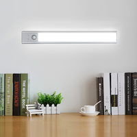 3 Couleurs Éclairage d'armoire LED rechargeable Forme d'onde unique Capteur de mouvement sans fil Télécommande Maison Chambre Salle de bain Ombre PC