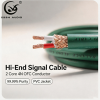 Câble de signalisation YIVO XSSH OEM DIY Hi-end 2 conducteurs 99,99 4N OFC + gaine PVC Câble audio HIFI RCA XLR pour haut-parleur