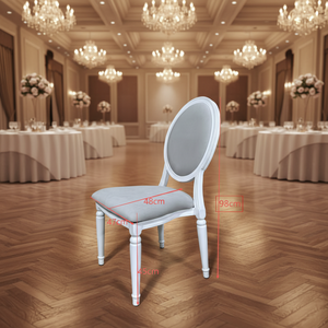 Silla de Aluminio de una Pieza para Eventos, Silla de Comedor para Hotel, Apartamento, Exterior, Duradera y Moderna - Product Image 3