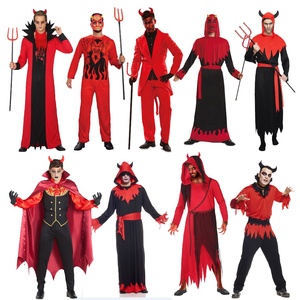 Disfraz de <span class=keywords><strong>Demonio</strong></span> Adulto, Traje de Diablo Rojo para Fiesta de Halloween, Cosplay, Disfraz Elegante para Hombre, Espectáculo, Carnaval - Product Image 1