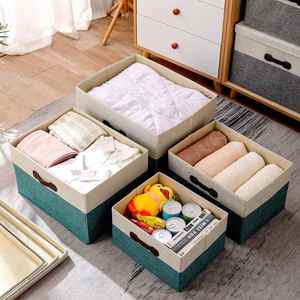 Washable <b>Storage</b> Box Organizer Containers <b>Baskets</b> Cube with Cover <b>for</b> Bedroom Closet Office Nursery - Product Image 3