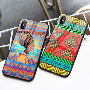 Funda de teléfono con estampado de tótem africano personalizado, protector de cristal templado para <span class=keywords><strong>Iphone</strong></span> 13 12 14 pro Xr Xs <span class=keywords><strong>Se</strong></span> <span class=keywords><strong>2020</strong></span> S10 S22 Coque - Product Image 6