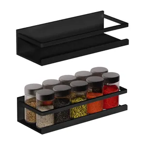 Original Fabricante Design Personalizado Spice Magnetic Rack Geladeira Geladeira Prateleira Magnética Space Saving Kitchen Organizer Rack