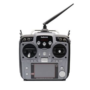 RadioLink AT9S Pro <span class=keywords><strong>10C</strong></span>/12 Canales, Control Remoto para Dron con Acelerador Izquierdo, Transmisor y Receptor R9DS <span class=keywords><strong>Gris</strong></span> 2.4GHz QPSK 5.0MHz Ardu - Product Image 2