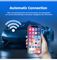 Adaptador Inalámbrico 4 en 1 para Android Auto, Carplay, Video Box, Mirror Link, Control por Voz, Mirroring, Ai Box, Compatible con CarPlay, 1 Año de Garantía