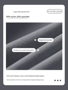 Pantalon de yoga évasé taille haute pour femme, long, rayé, effet ventre plat, en Spandex/Nylon, infroissable, pour l'entraînement et le quotidien - Product Image 4