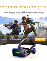 Nuevo estilo, juego todo en uno, película, auriculares de realidad Virtual 3D, gafas Vr, auriculares estéreo con Control, gafas Vr, auriculares con auriculares