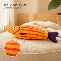 Jouet en peluche en forme de poisson, jouet à mâcher doux pour chats et petits chiens