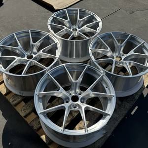 ล้ออัลลอยด์ปลอมแปลงสำหรับรถแข่งขนาด15-24นิ้วขอบล้ออัลลอยสีดำ5X114.3 5X112 5X120 A4 C7 A6 A3 8P - Product Image 4