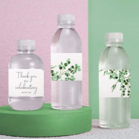 Autocollants d'emballage pour bouteilles d'eau, adaptés aux bouteilles d'eau, aux verres à vin, aux biberons, aux mariages, aux fiançailles, aux fêtes d'anniversaire