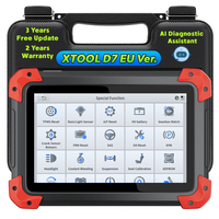 Stock UE XTOOL D7 Outil de diagnostic automobile bidirectionnel, scanner complet du système OBD2, codage ECU, programmeur de clés, 36+ fonctions de réinitialisation