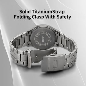 カスタムロゴ50M防水チタン合金スポーツウォッチ男性用超発光デュアル数値VH31 Movtクォーツファッションスタイル - Product Image 6