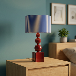 Lámpara de Mesa Tradicional Multicolor Hecha a Mano con Pantalla de Tela de Diseño Novedoso para Decoración de Dormitorio al por Mayor - Product Image 1