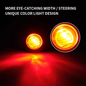 Ámbar rojo 12V 24V 3/4 "sellado Led camión remolque autobús camión marcador lateral lámpara de liquidación caravana luz externa para camión <span class=keywords><strong>Volvo</strong></span> - Product Image 6