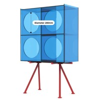 Vitrine de présentation rectangulaire en plastique haute transparence, design italien, pour collection de figurines Bubble Mart Labubu, anti-poussière