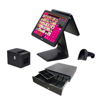 Terminal Punto de Venta Todo en Uno ZHONGJI A2D con Pantalla Táctil, Sistema Operativo Windows, CPU Intel Atom, 256 GB de RAM, Bluetooth, USB, Wi-Fi, NFC, Batería de 15000 mAh