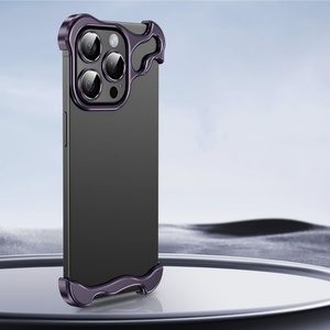เคสโทรศัพท์โลหะมินิมอลใหม่สำหรับ iPhone 14 15 16 Pro Max Plus พร้อมเลนส์ป้องกันกล้อง กรอบอะลูมิเนียม ป้องกันโทรศัพท์มือถือ - Product Image 3