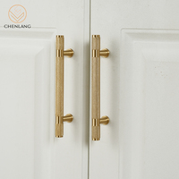 Poignées et Boutons Moletés CHENLANG en Laiton Massif, Style Européen et Américain, Réglables et Écologiques, pour Tiroirs d'Hôtel, Commodes et Cuisines