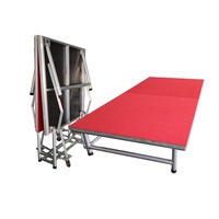 Scène de concert extérieure pliable, portable, durable, en alliage d'aluminium robuste, avec conception modulaire, à vendre