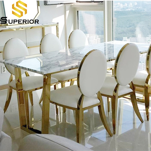 Blanco moderno mesa de <span class=keywords><strong>comedor</strong></span> de mármol <span class=keywords><strong>4</strong></span> sillas de <span class=keywords><strong>comedor</strong></span> - Product Image 6