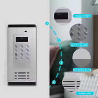 Interphone d'Appartement Sans Fil 4G GSM Très Vendu, Multiples Méthodes de Déverrouillage, Interphone GSM RFID, Ouvre-Porte Sans Fil Accès