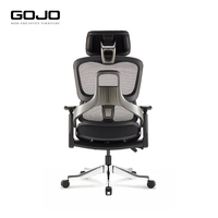 2025 chaise élévatrice moderne gris maille respirante chaise de bureau ergonomique confortable pour la maison de bureau