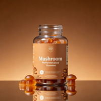Gummies aux champignons pour la performance avec Crinière de lion, Cordyceps et Reishi pour le développement et la promotion