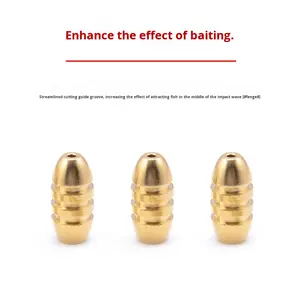 耐久性のある純銅製弾丸シンカー テキサスリグウェイト バルクパック 海水釣り用 釣りルアーアクセサリー - Product Image 5