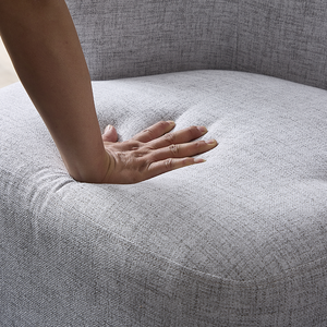 Fauteuil simple moderne pour la maison, mobilier de luxe et de loisirs pour salon, réception, hôtel, fauteuil en tissu léger et créatif - Product Image 2